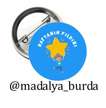 Haftanın en başarılı öğrencisi rozeti