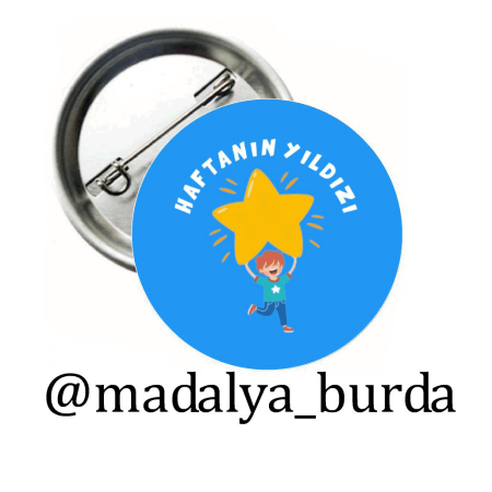 Haftanın en başarılı öğrencisi rozeti